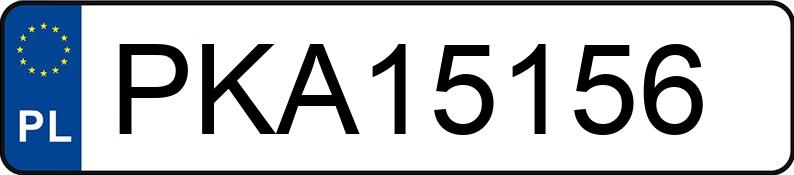 Numer rejestracyjny PKA 15156 posiada VOLKSWAGEN GOLF - PKA15156