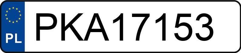 Numer rejestracyjny PKA 17153 posiada IFA HW 80.11 - PKA17153