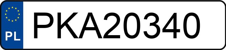 Numer rejestracyjny PKA 20340 posiada SUBARU FORESTER - PKA20340