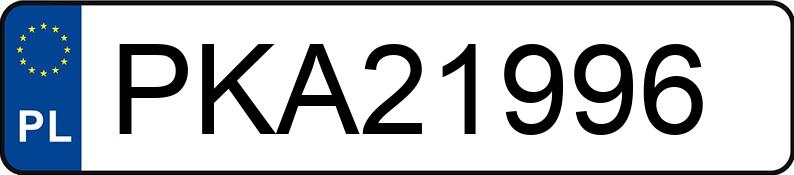 Numer rejestracyjny PKA 21996 posiada SKODA OCTAVIA - PKA21996