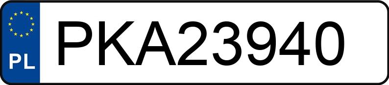 Numer rejestracyjny PKA 23940 posiada AUTOSAN D-44B - PKA23940