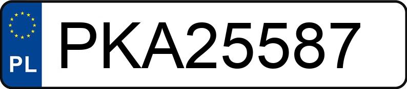 Numer rejestracyjny PKA 25587 posiada DAF XF 510 FT H4EN3 - PKA25587