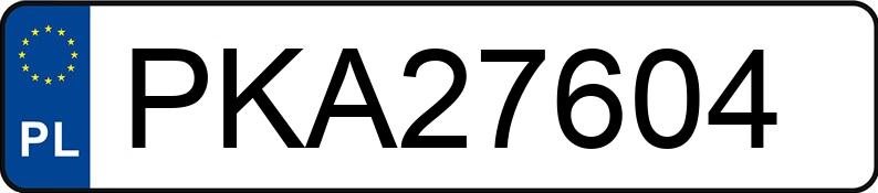 Numer rejestracyjny PKA 27604 posiada KLUCZBORK D-44 - PKA27604