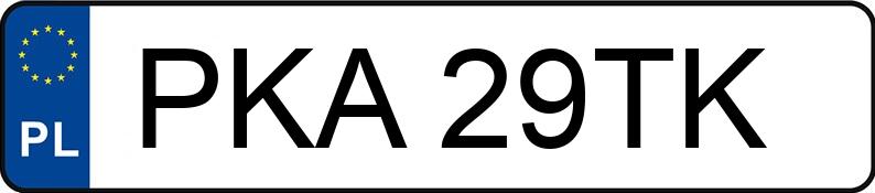 Numer rejestracyjny PKA 29TK posiada PEUGEOT Partner II 1.9 Diesel MR`02 E3 XR - PKA29TK