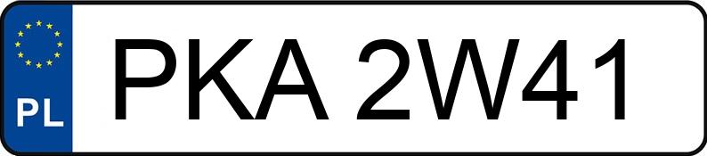 Numer rejestracyjny PKA 2W41 posiada FORD Focus 1.4 MR`02 E3 Ambiente - PKA2W41