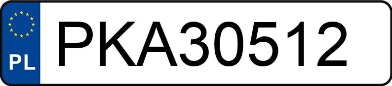 Numer rejestracyjny PKA 30512 posiada RENAULT CLIO - PKA30512
