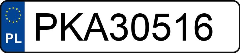 Numer rejestracyjny PKA 30516 posiada MERCEDES-BENZ 124 - PKA30516