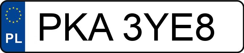 Numer rejestracyjny PKA 3YE8 posiada AUDI A6 - PKA3YE8 Numer rejestracyjny PKA 3YE8 posiada AUDI A6 - PKA3YE8