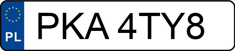 Numer rejestracyjny PKA 4TY8 posiada BMW 525i Kat. MR`01 E39 525i Kat. MR`01 E39 - PKA4TY8