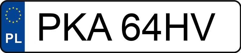 Numer rejestracyjny PKA 64HV posiada SKODA Superb 1.9 TDI MR`02 E3 Comfort - PKA64HV