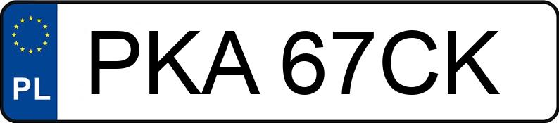 Numer rejestracyjny PKA 67CK posiada FSO POLONEZ ATU 1.6 GSI KAT - PKA67CK
