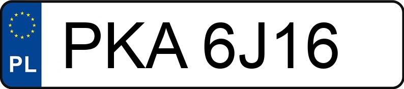 Numer rejestracyjny PKA 6J16 posiada AUDI A4 1.8 Kat. B5 A4 1.8 Kat. B5 - PKA6J16