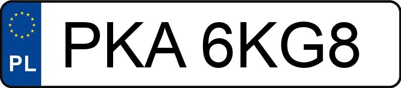 Numer rejestracyjny PKA 6KG8 posiada OPEL Vectra B 1.6i Kat. MR`95 GL - PKA6KG8 Numer rejestracyjny PKA 6KG8 posiada OPEL Vectra B 1.6i Kat. MR`95 GL - PKA6KG8