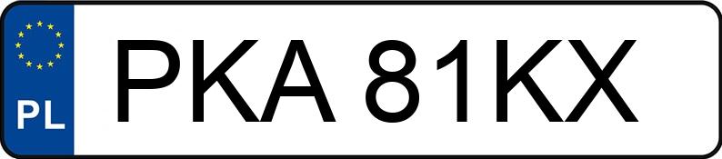 Numer rejestracyjny PKA 81KX posiada OPEL Astra II 1.7 TD MR`98 - PKA81KX