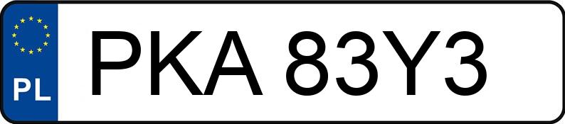 Numer rejestracyjny PKA 83Y3 posiada TOROS G2 - PKA83Y3 Numer rejestracyjny PKA 83Y3 posiada TOROS G2 - PKA83Y3