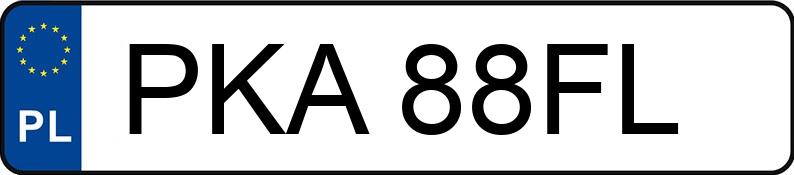 Numer rejestracyjny PKA 88FL posiada JELCZ 080 10.6t 080 10.6t - PKA88FL
