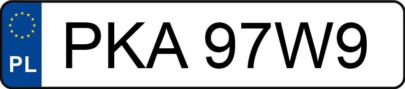 Le numéro d’enregistrement PKA 97W9 a VOLKSWAGEN Bora 2.3 MR`98 E3 Highline - PKA97W9