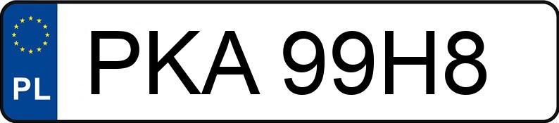 Numer rejestracyjny PKA 99H8 posiada OPEL Campo TD 2.6t Pick up - PKA99H8