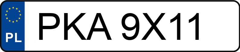 Numer rejestracyjny PKA 9X11 posiada BMW 320D - PKA9X11