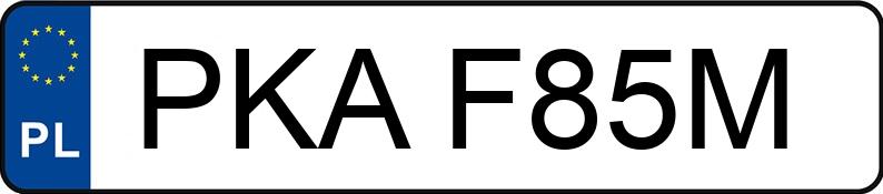 Numer rejestracyjny PKA F85M posiada ADLY MOTO ATV-320U - PKAF85M