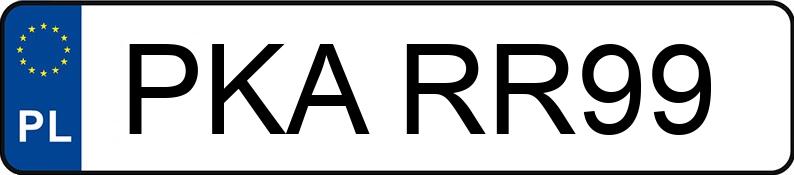 Numer rejestracyjny PKA RR99 posiada BMW 316D - PKARR99