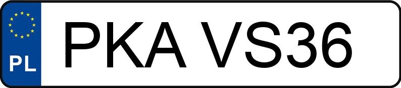 Pirat drogowy w pojeździe o numerach rejestracyjnych PKAVS36