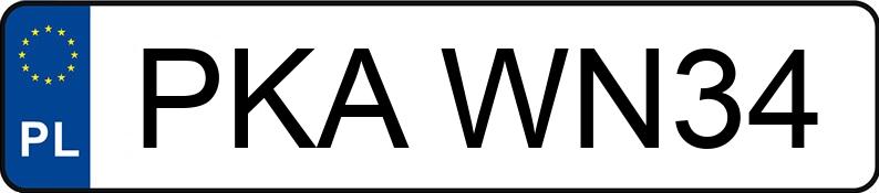 Numer rejestracyjny PKA WN34 posiada FORD Fiesta 1.1 MR`89 C - PKAWN34 Numer rejestracyjny PKA WN34 posiada FORD Fiesta 1.1 MR`89 C - PKAWN34