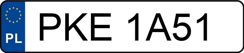 Numer rejestracyjny PKE 1A51 posiada FIAT BRAVO - PKE1A51