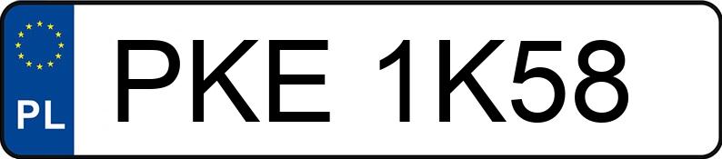 Numer rejestracyjny PKE 1K58 posiada AUDI A4 1.9 TDi Kat. MR`00 E3 8E A4 1.9 TDi Kat. MR`00 E3 8E - PKE1K58