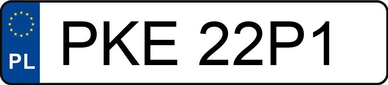 Numer rejestracyjny PKE 22P1 posiada SKODA OCTAVIA - PKE22P1