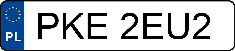 Numer rejestracyjny PKE 2EU2 posiada BMW 320i MR`12 E5 F30 xDrive - PKE2EU2