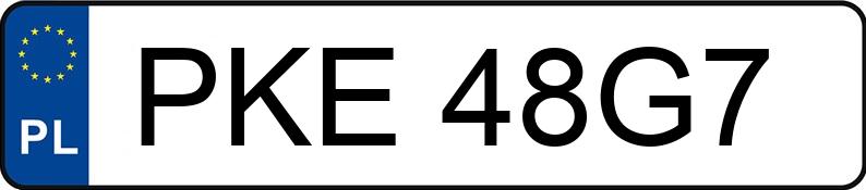 Numer rejestracyjny PKE 48G7 posiada VOLKSWAGEN PASSAT - PKE48G7