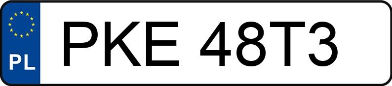 Numer rejestracyjny PKE 48T3 posiada AUDI A4 - PKE48T3 Numer rejestracyjny PKE 48T3 posiada AUDI A4 - PKE48T3