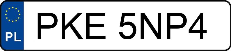 Pirat drogowy w pojeździe o numerach rejestracyjnych PKE5NP4