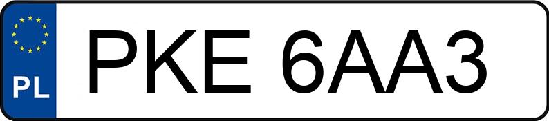 Numer rejestracyjny PKE 6AA3 posiada HYUNDAI IX35 - PKE6AA3