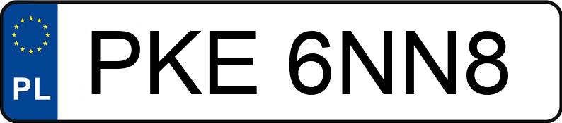 Numer rejestracyjny PKE 6NN8 posiada JEEP Grand Cherokee IV MR`14 E5 Overland - PKE6NN8
