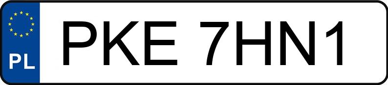 Numer rejestracyjny PKE 7HN1 posiada BMW 523I - PKE7HN1