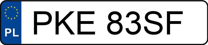 Numer rejestracyjny PKE83SF posiada VOLKSWAGEN LT 35 TDi MR`99 E3 3.5t LT 35 TDi MR`99 E3 3.5t