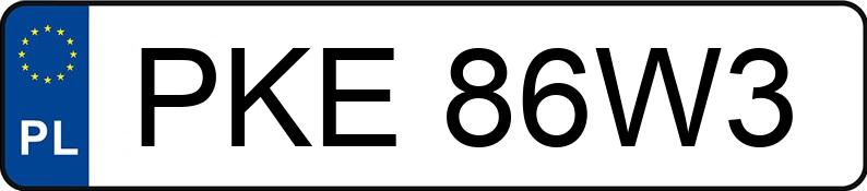 Numer rejestracyjny PKE 86W3 posiada AUDI A3 Quattro 2.0 TDi DPF MR`12 E5 8V Attraction - PKE86W3