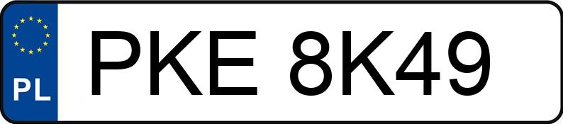 Numer rejestracyjny PKE 8K49 posiada HYUNDAI I20 - PKE8K49