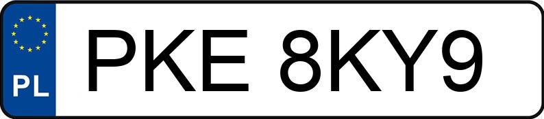 Numer rejestracyjny PKE 8KY9 posiada VOLVO FH VTA3T - PKE8KY9