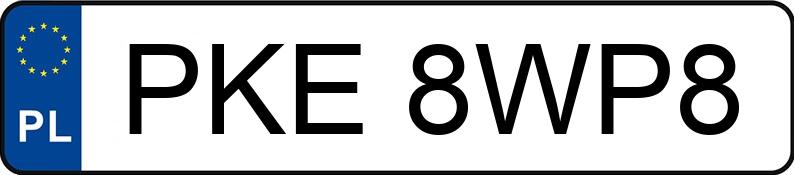 Numer rejestracyjny PKE 8WP8 posiada VOLKSWAGEN GOLF - PKE8WP8