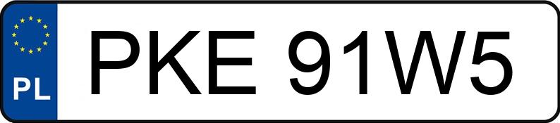 Numer rejestracyjny PKE 91W5 posiada BMW 528 - PKE91W5