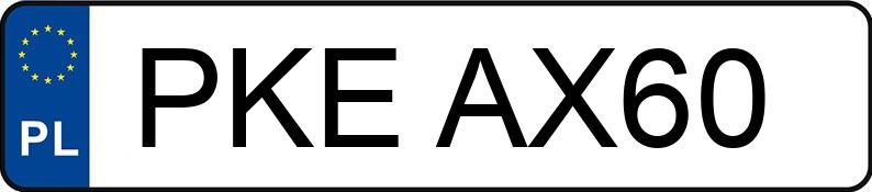 Numer rejestracyjny PKE AX60 posiada BMW 320D XDRIVE - PKEAX60