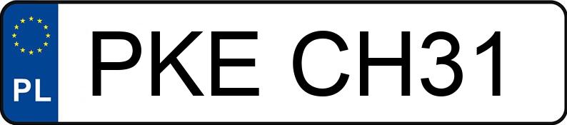 Numer rejestracyjny PKE CH31 posiada OPEL MOKKA - PKECH31