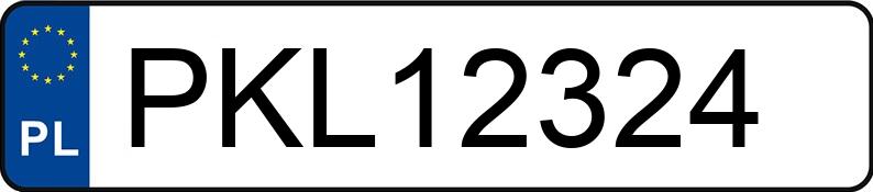 Numer rejestracyjny PKL 12324 posiada VOLKSWAGEN GOLF - PKL12324