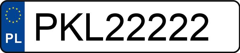 Numer rejestracyjny PKL22222 posiada MERCEDES-BENZ 300 D 124 300D