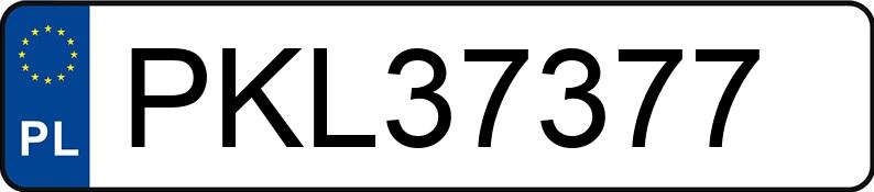 Numer rejestracyjny PKL 37377 posiada AUDI A4 AVANT - PKL37377