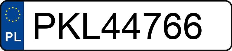 Numer rejestracyjny PKL 44766 posiada MERCEDES 250 - PKL44766