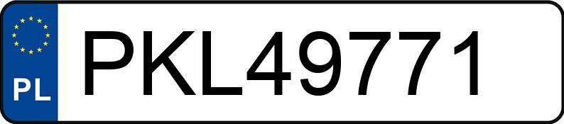 Numer rejestracyjny PKL 49771 posiada AUDI A3 - PKL49771